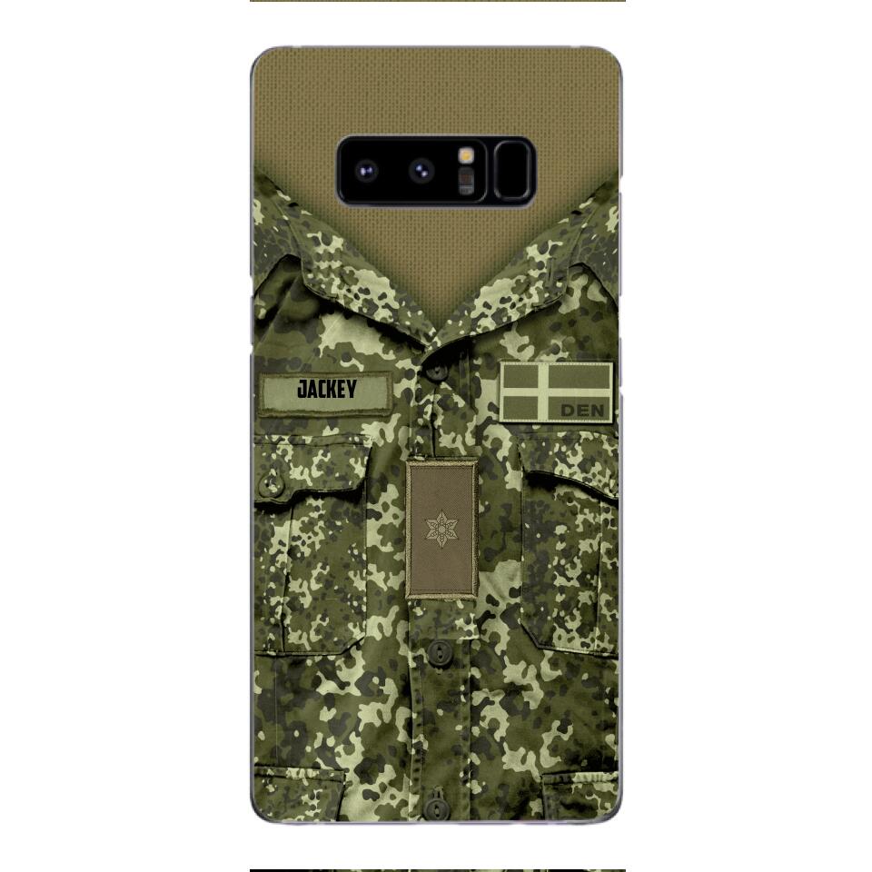 Personalized Danish Soldier/Veterans Phone Case Printed 22MAR-HQ31