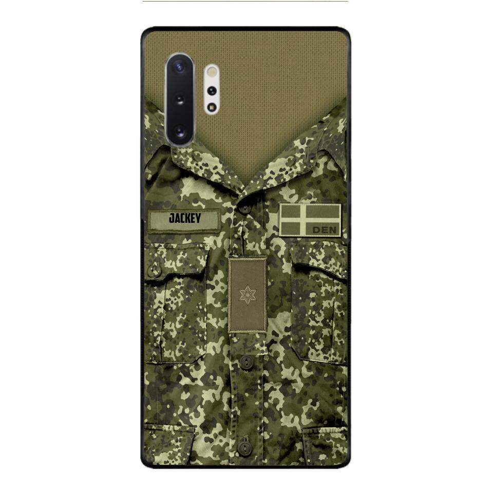 Personalized Danish Soldier/Veterans Phone Case Printed 22MAR-HQ31