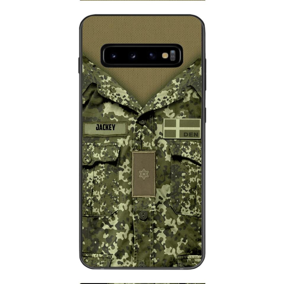 Personalized Danish Soldier/Veterans Phone Case Printed 22MAR-HQ31