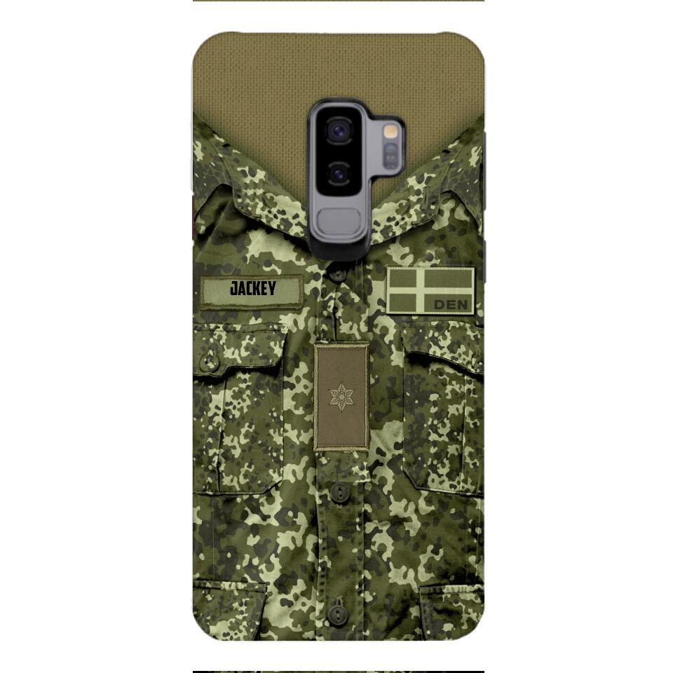 Personalized Danish Soldier/Veterans Phone Case Printed 22MAR-HQ31