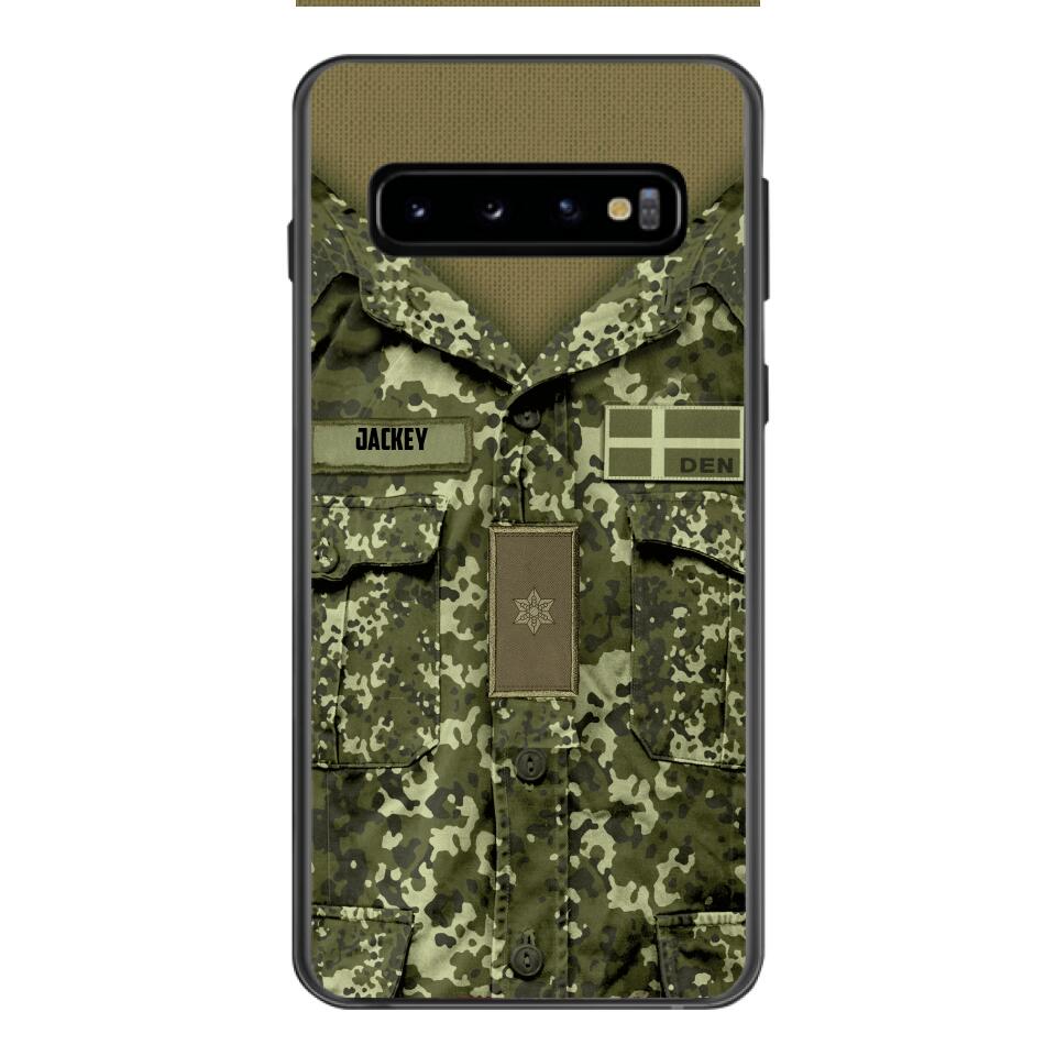 Personalized Danish Soldier/Veterans Phone Case Printed 22MAR-HQ31