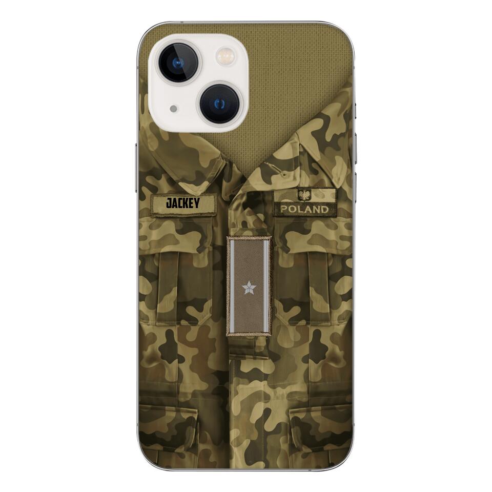 Personalized Polish Soldier/Veterans Phone Case Printed 22MAR-HQ31