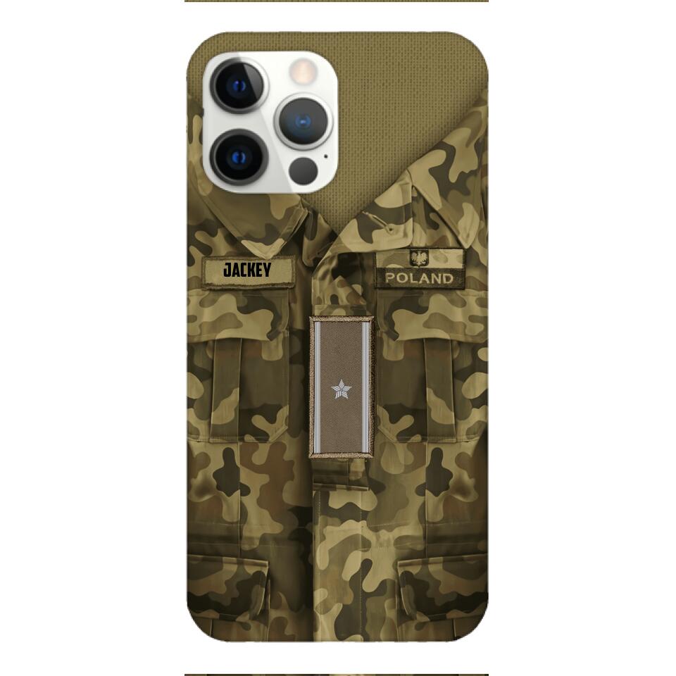 Personalized Polish Soldier/Veterans Phone Case Printed 22MAR-HQ31