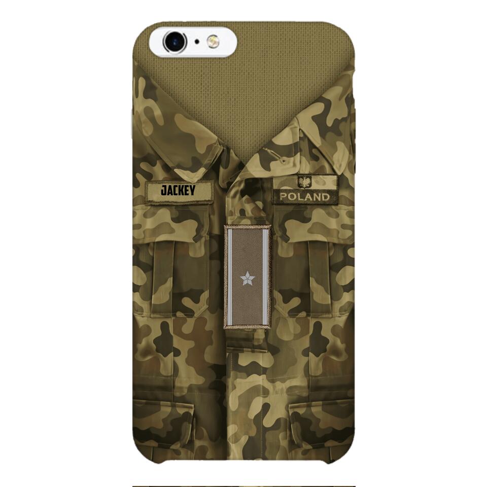 Personalized Polish Soldier/Veterans Phone Case Printed 22MAR-HQ31