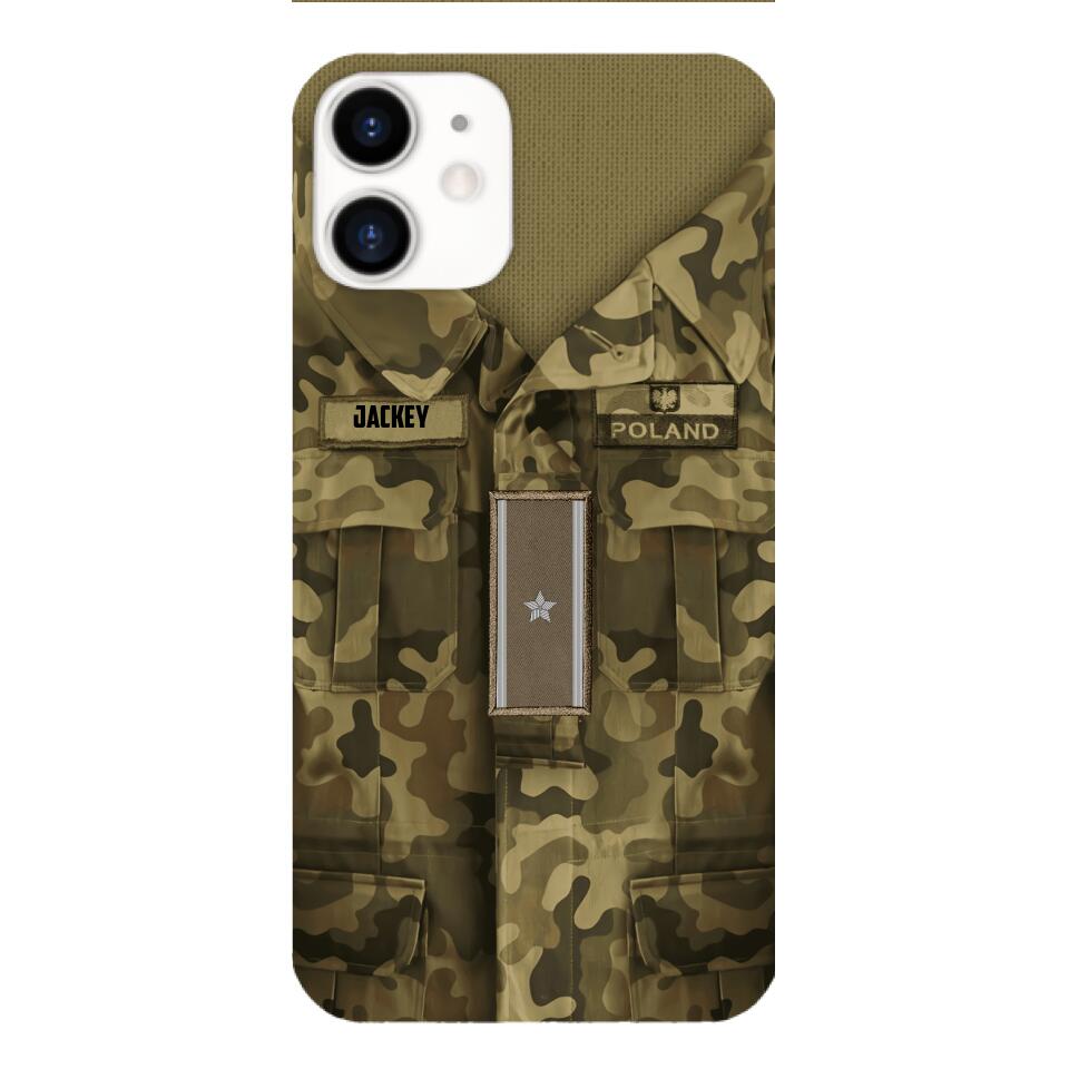 Personalized Polish Soldier/Veterans Phone Case Printed 22MAR-HQ31