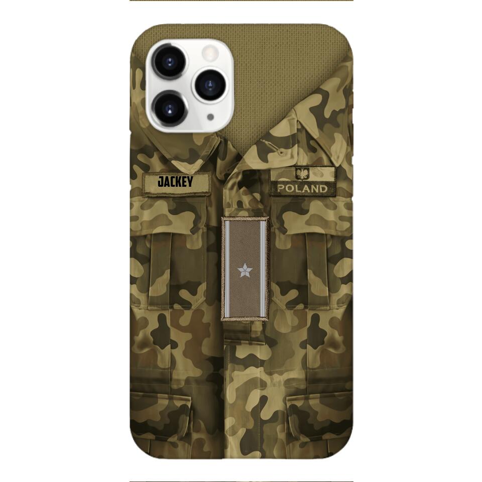 Personalized Polish Soldier/Veterans Phone Case Printed 22MAR-HQ31