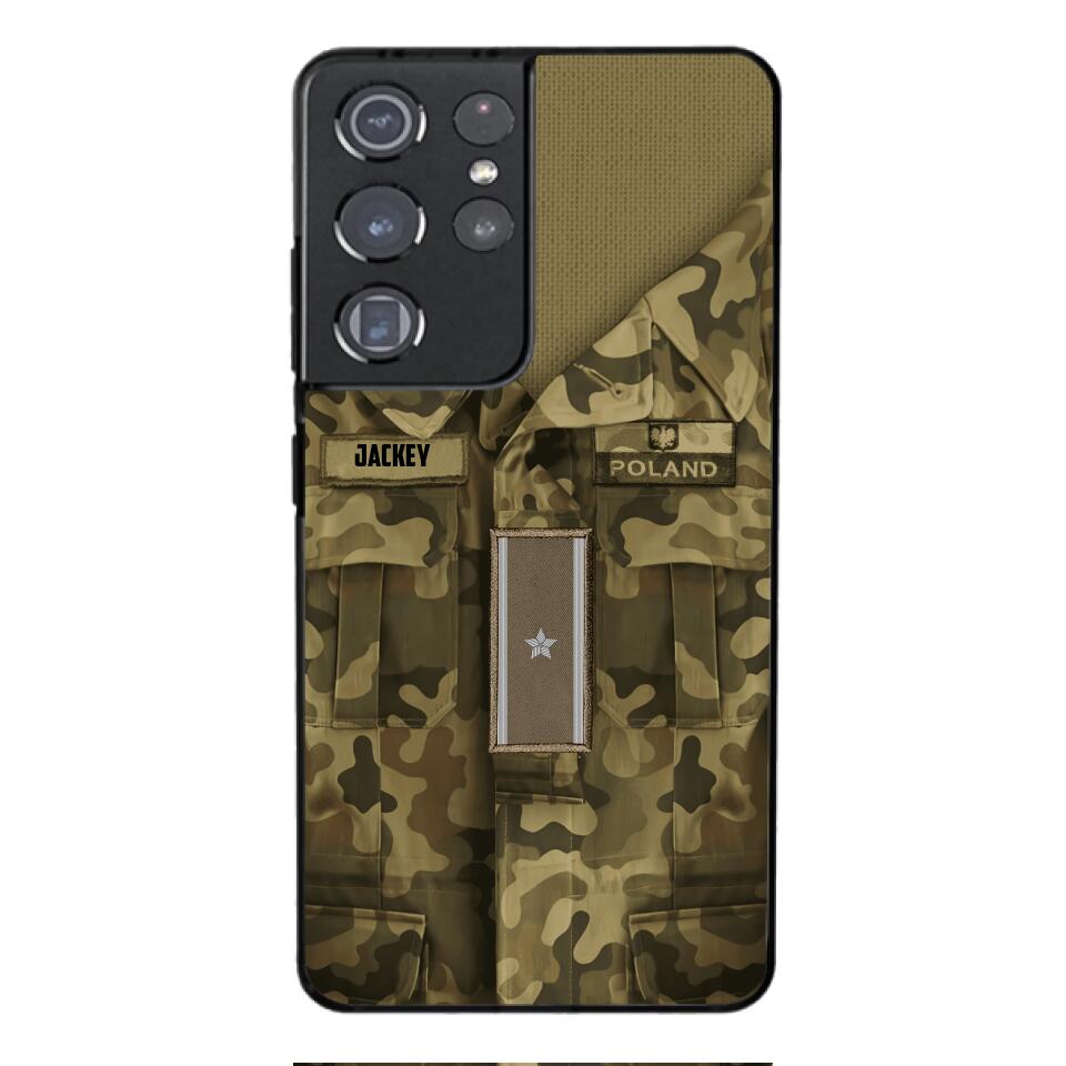 Personalized Polish Soldier/Veterans Phone Case Printed 22MAR-HQ31
