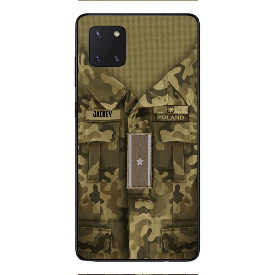 Personalized Polish Soldier/Veterans Phone Case Printed 22MAR-HQ31