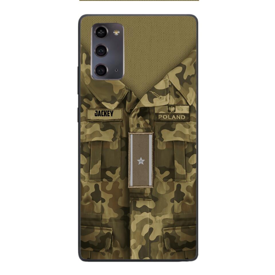 Personalized Polish Soldier/Veterans Phone Case Printed 22MAR-HQ31