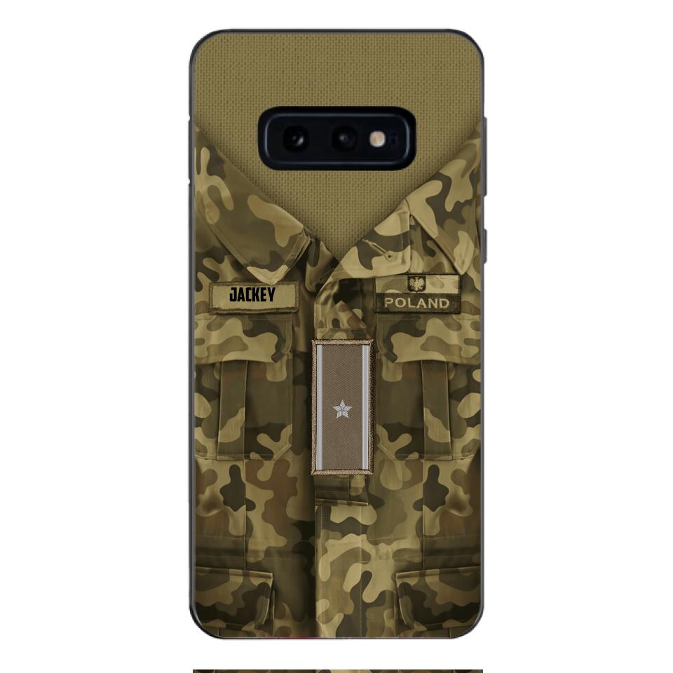 Personalized Polish Soldier/Veterans Phone Case Printed 22MAR-HQ31