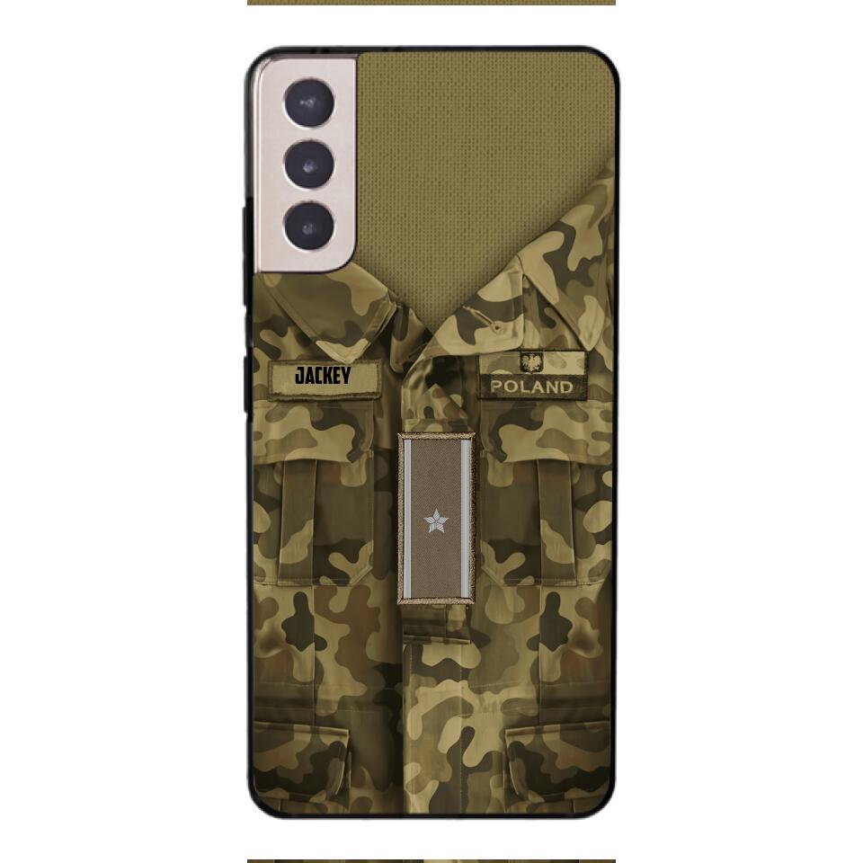 Personalized Polish Soldier/Veterans Phone Case Printed 22MAR-HQ31