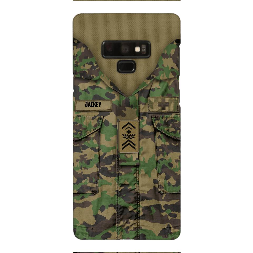 Personalized Swiss Soldier/Veterans Phone Case Printed 22MAR-HQ31
