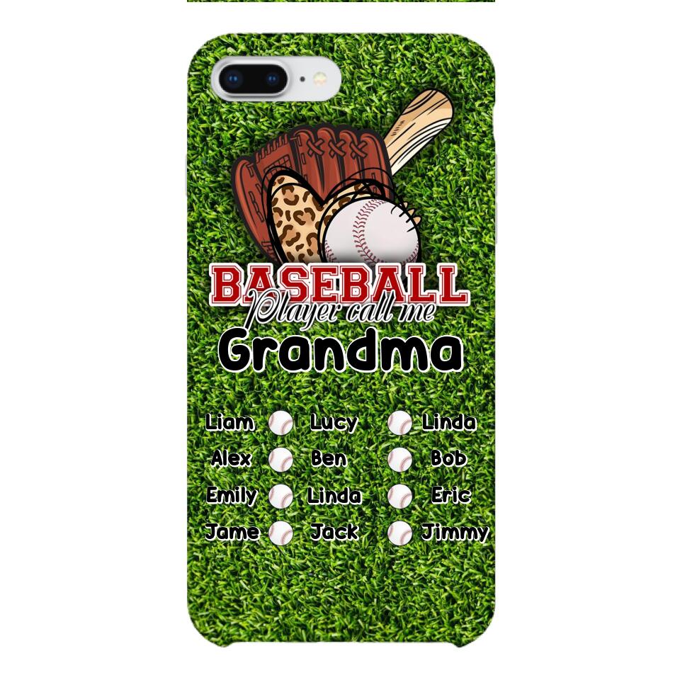 PERSONALIZED BASEBALL GRANDMA PHONECASE M3Q 0104