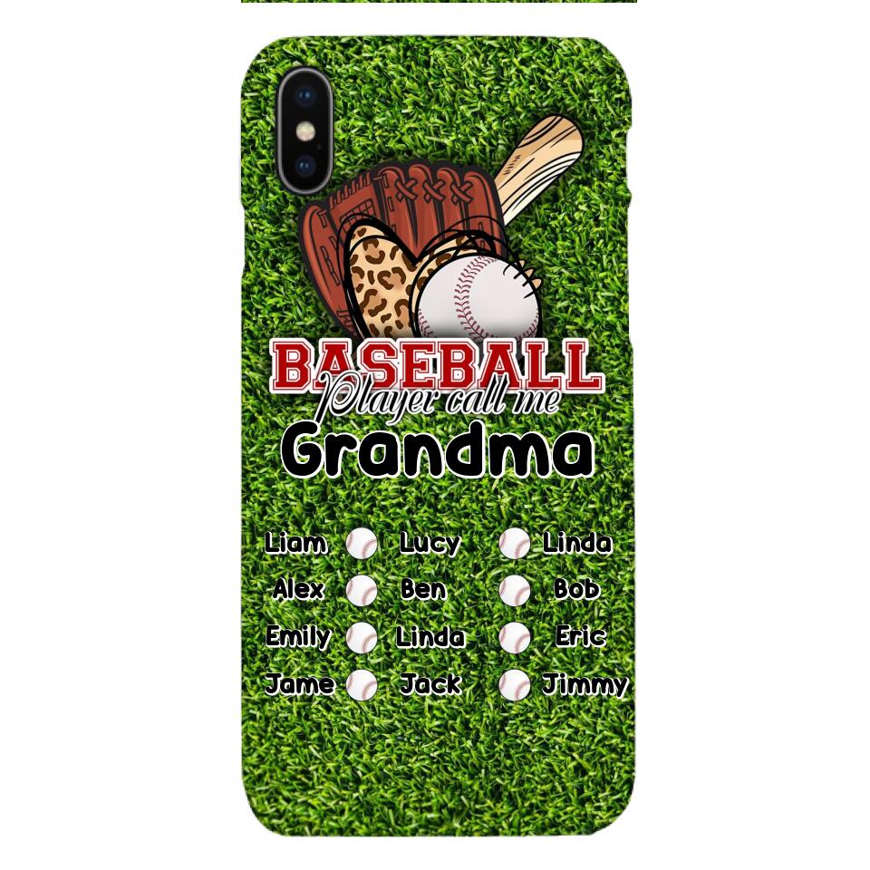 PERSONALIZED BASEBALL GRANDMA PHONECASE M3Q 0104