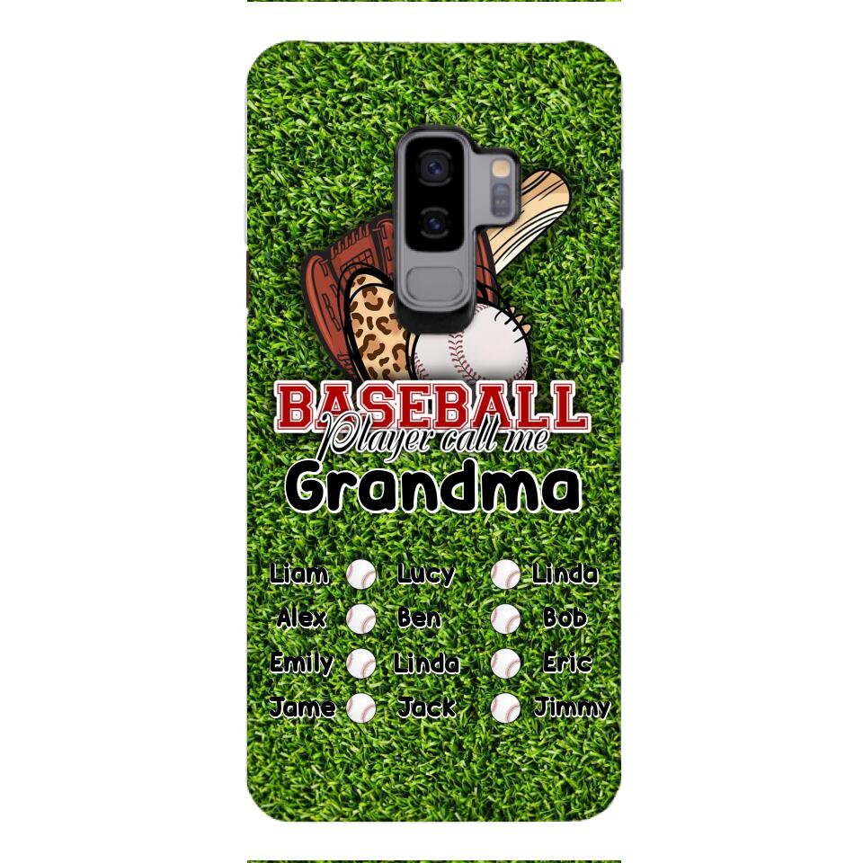 PERSONALIZED BASEBALL GRANDMA PHONECASE M3Q 0104