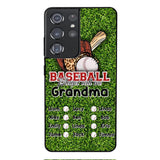 PERSONALIZED BASEBALL GRANDMA PHONECASE M3Q 0104