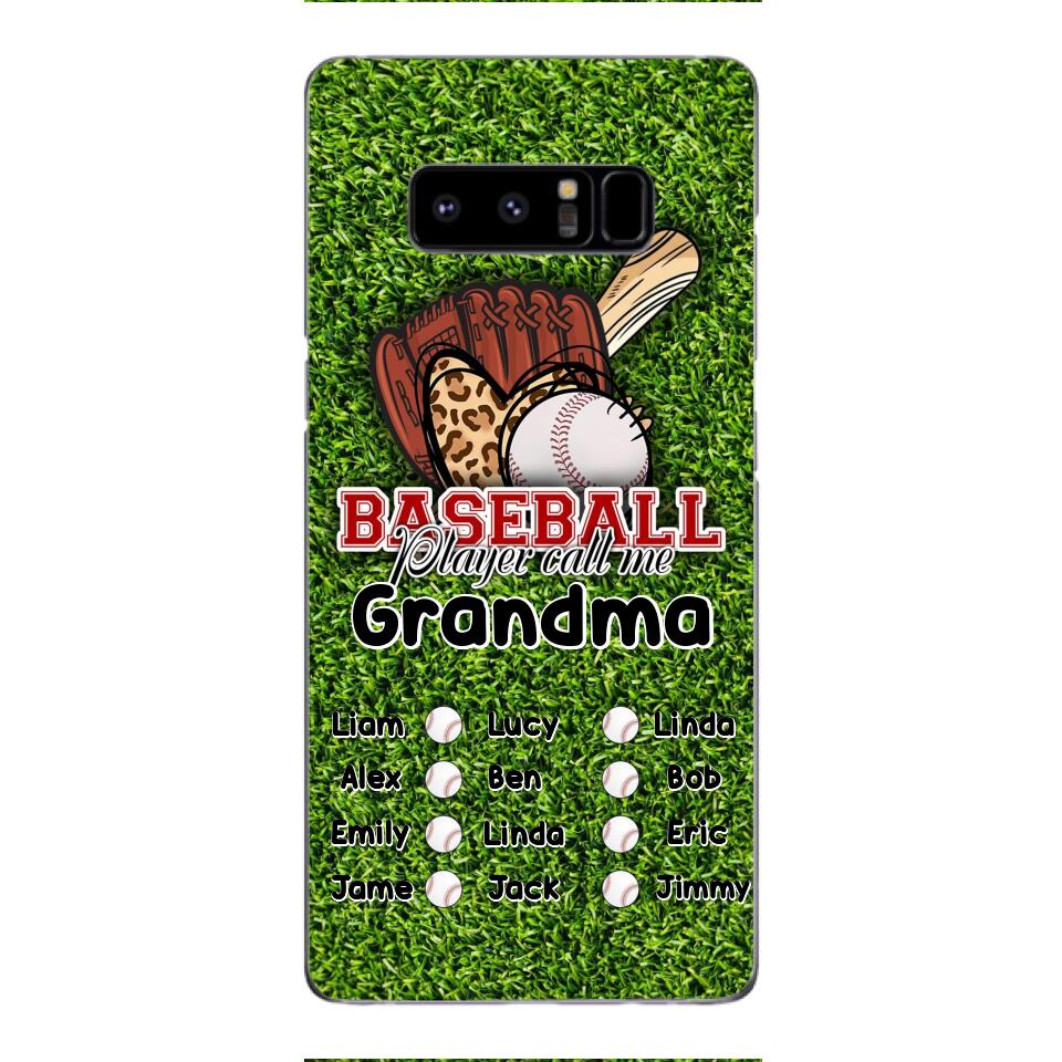 PERSONALIZED BASEBALL GRANDMA PHONECASE M3Q 0104