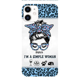 Personalized Simple Woman Love Camping Phone Case Printed 22APR-DT01
