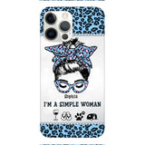 Personalized Simple Woman Love Camping Phone Case Printed 22APR-DT01