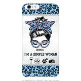 Personalized Simple Woman Love Camping Phone Case Printed 22APR-DT01
