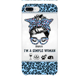 Personalized Simple Woman Love Camping Phone Case Printed 22APR-DT01