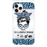 Personalized Simple Woman Love Camping Phone Case Printed 22APR-DT01
