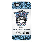 Personalized Simple Woman Love Camping Phone Case Printed 22APR-DT01