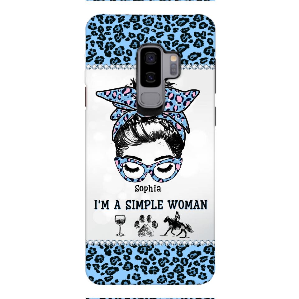 Personalized Simple Woman Love Horse Phone Case Printed 22APR-DT01