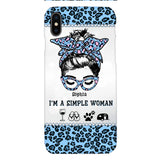 Personalized Simple Woman Love Camping Phone Case Printed 22APR-DT01
