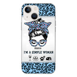 Personalized Simple Woman Love Camping Phone Case Printed 22APR-DT01