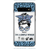 Personalized Simple Woman Love Camping Phone Case Printed 22APR-DT01