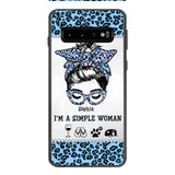 Personalized Simple Woman Love Camping Phone Case Printed 22APR-DT01