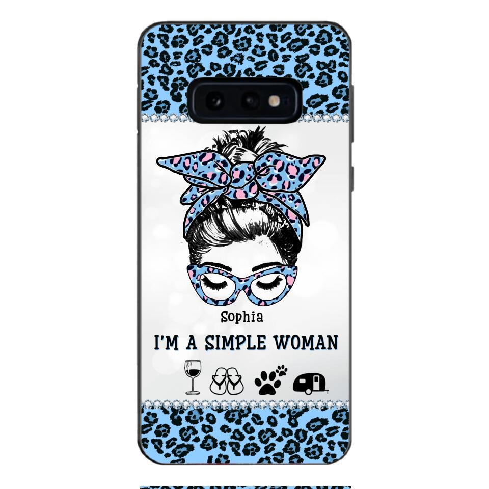 Personalized Simple Woman Love Camping Phone Case Printed 22APR-DT01