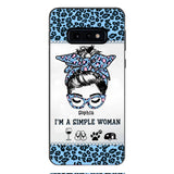 Personalized Simple Woman Love Camping Phone Case Printed 22APR-DT01