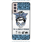 Personalized Simple Woman Love Camping Phone Case Printed 22APR-DT01