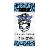 Personalized Simple Woman Love Camping Phone Case Printed 22APR-DT01