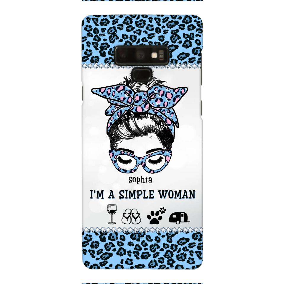 Personalized Simple Woman Love Camping Phone Case Printed 22APR-DT01