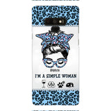 Personalized Simple Woman Love Camping Phone Case Printed 22APR-DT01