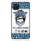 Personalized Simple Woman Love Camping Phone Case Printed 22APR-DT01