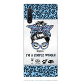 Personalized Simple Woman Love Camping Phone Case Printed 22APR-DT01