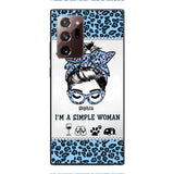 Personalized Simple Woman Love Camping Phone Case Printed 22APR-DT01