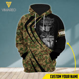 PERSONALIZED AUSTRALIAN ARMY CAMO ONE NATION UNDER GOD HOODIE 3D PRINTED QTTN0404