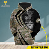 PERSONALIZED U.K ARMY CAMO ONE NATION UNDER GOD HOODIE 3D PRINTED QTTN0404