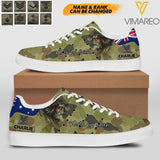 Personalized Australian Solider Walk By Faith God Leather Shoes QTHC0404