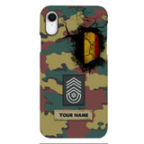 Personalized Belgium Army Veteran Camo Phone Case Printed 3C 0404