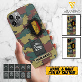 Personalized Belgium Army Veteran Camo Phone Case Printed 3C 0404