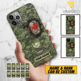 Personalized Canadian Army Camo Phone Case Printed 3C 0404