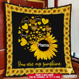 PERSONALIZED YOU ARE MY SUNSHINE QUILT BLANKET PRINTED 3N 0404