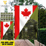 Personalized Canadian Soldier Garden Flag Printed 22APR-MQ04