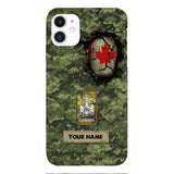 Personalized Canadian Army Camo Phone Case Printed 3C 0404